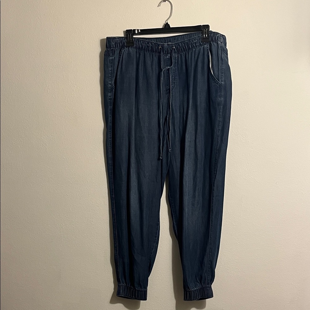 Nine West Blue Denim Joggers